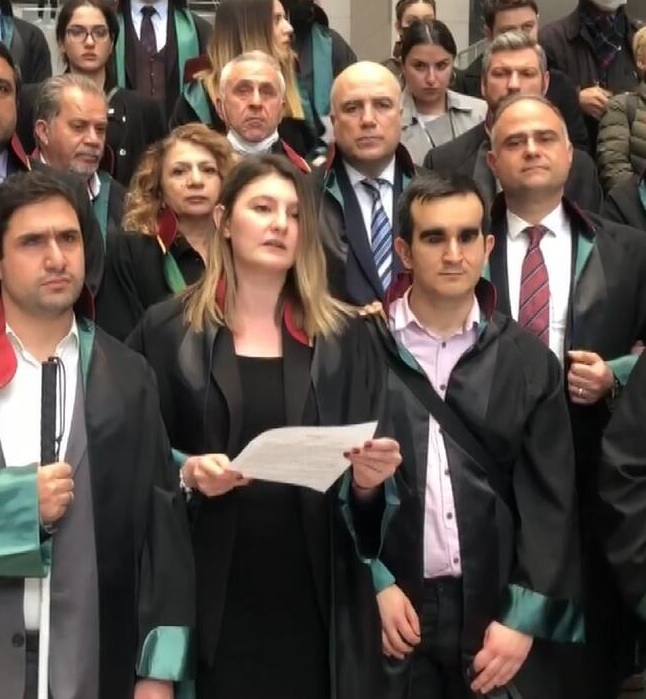 Görme Engelli Avukatlar Yok Sayılamaz. Engelli Ayrımcılığını Protesto Eden Basın Açıklamasına Katıldık.